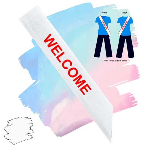 Polyester Welcome Sashes