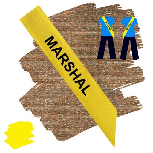 Marshal Yellow Polyester Sash.jpg