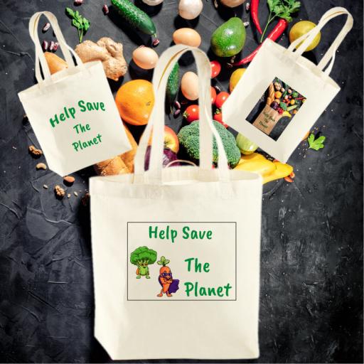 Natural Organic Cotton Shopping Bag