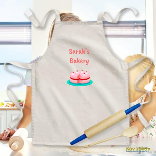 Personalised Kids Natural Cotton Apron