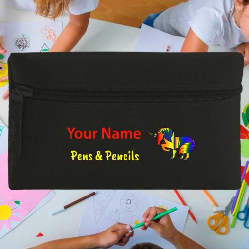 Personalised Rainbow Unicorn Pencil Case