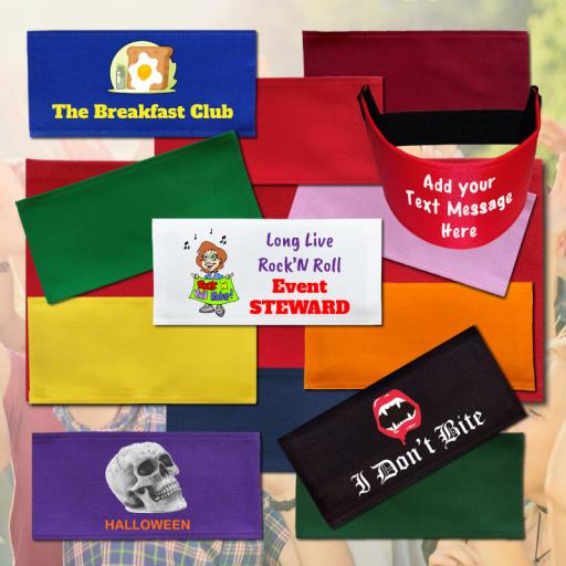 Full Colour Printed Polycotton Armbands