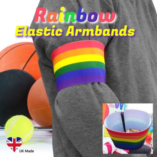 Rainbow Elastic Armbands
