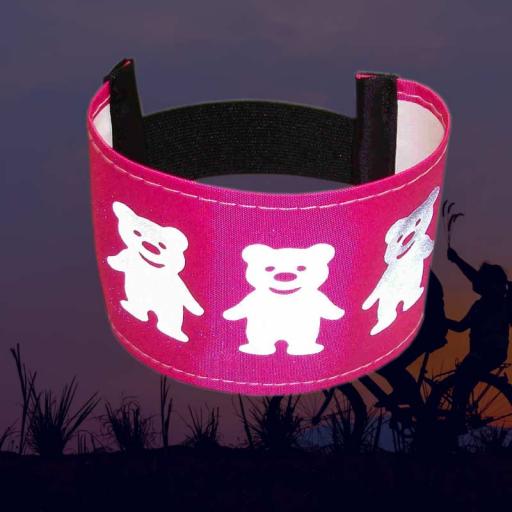 Kids Armbands with Reflective Teddy Design