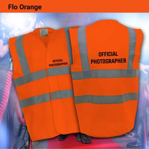 Official Photographer ID Safety Vests
