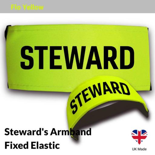 Steward Armbands with Fixed Elastic