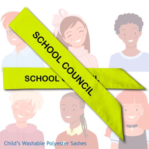School Council Polyester Sash - Childs