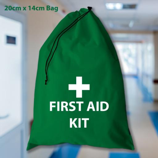 First Aid Kit Drawstring Bags 20cm x 15cm