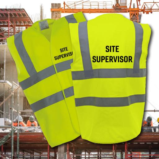 Safety Vest Printed Site Supervisor