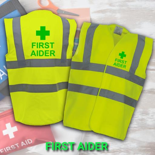 Safety Vest Printed First Aider