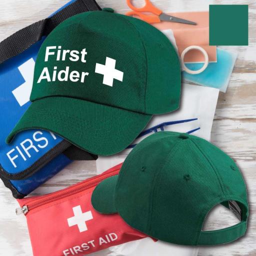 Adults First Aider Printed Baseball Cap