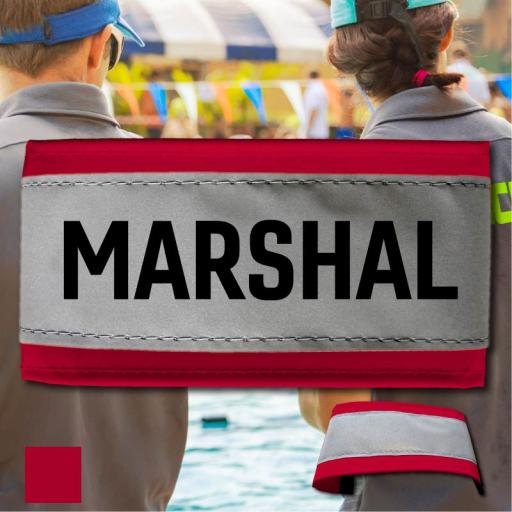 Reflective Armbands Printed Marshal