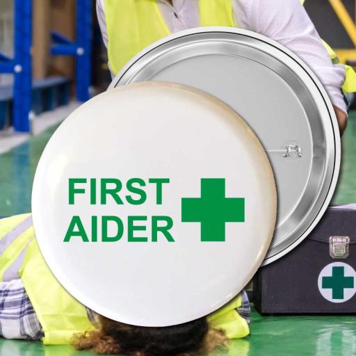 First Aider ID Button Badges