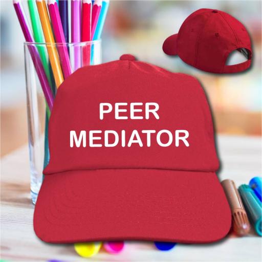 Kids Baseball Caps Printed Peer Mediator