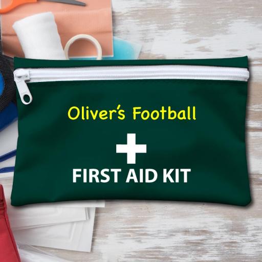 Personalised First Aid Kit Zipped Nylon Pouch