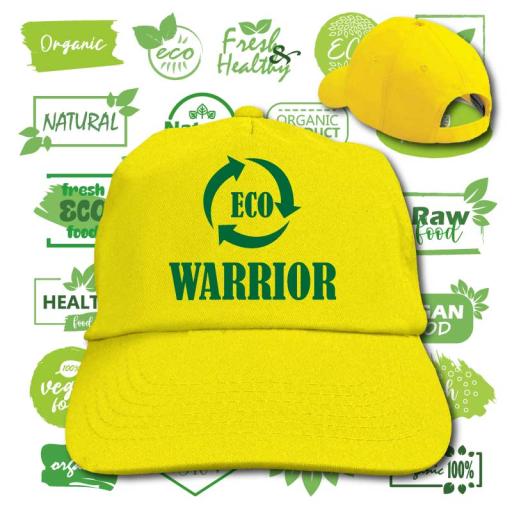 Eco Warrior Printed Baseball Caps for Children