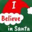 I Believe In Santa 50mm Pin Badges Swatch