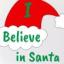 I Believe In Santa 50mm Pin Badges Swatch