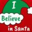 I Believe In Santa 50mm Pin Badges Swatch