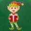 Santa's Little Helper- Boy Elf Button Badge Swatch