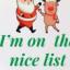 I'm On The Nice List Christmas Pin Badges Swatch