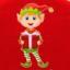 Santa's Little Helper- Boy Elf Button Badge Swatch