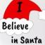 I Believe In Santa 50mm Pin Badges Swatch