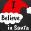 I Believe In Santa 50mm Pin Badges Swatch